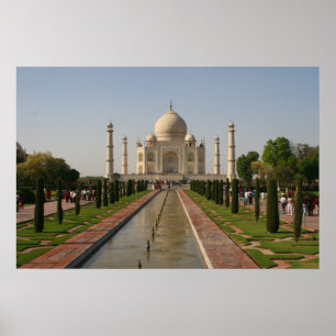 taj mahal waters poster