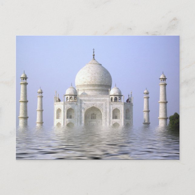 Taj-Mahal with water Postcard (Front)