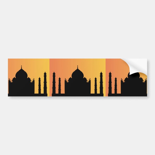 Taj Majal Bumper Sticker (Front)