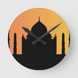 Taj Majal Round Clock