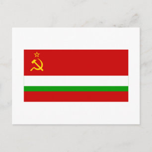 Tajik SSR Flag Postcard