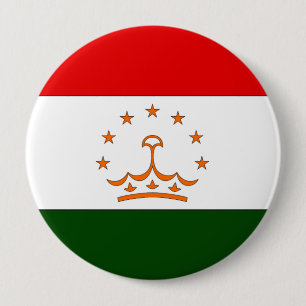 Tajikistan 10 Cm Round Badge