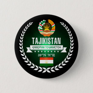 Tajikistan 6 Cm Round Badge