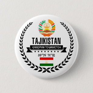 Tajikistan 6 Cm Round Badge