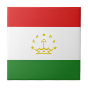 Tajikistan Flag Ceramic Tile