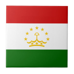 Tajikistan Flag Ceramic Tile