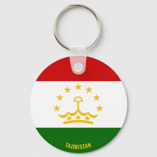 Tajikistan Flag Charming Patriotic Key Ring