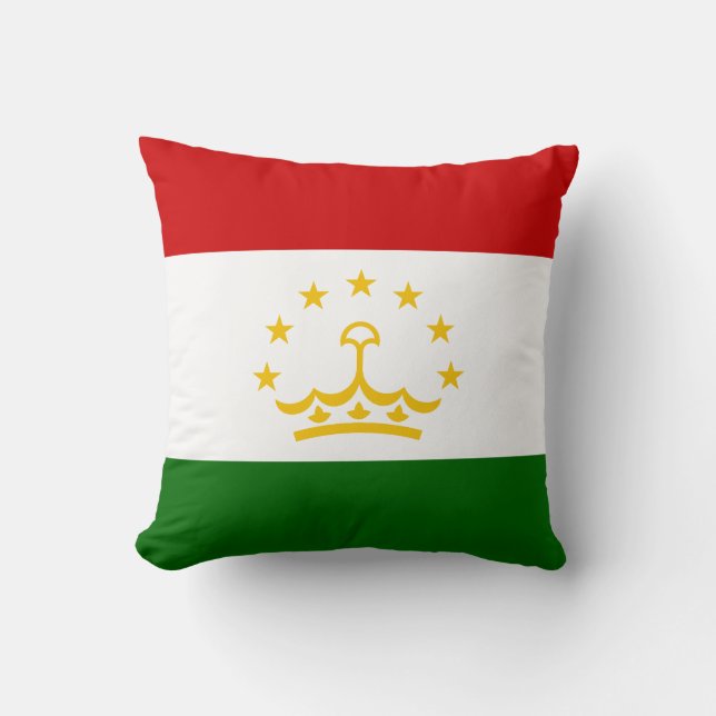 Tajikistan Flag Cushion (Front)