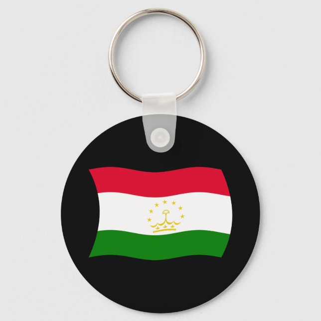 Tajikistan Flag Keychain (Front)