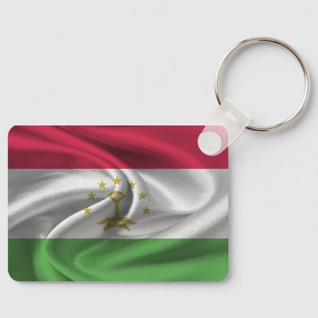 Tajikistan Flag Keychain (Front)