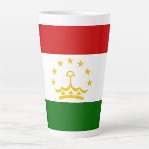 Tajikistan flag latte mug