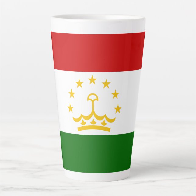 Tajikistan flag latte mug (Front)