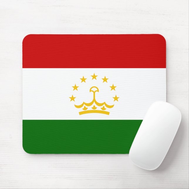 Tajikistan flag mouse pad (With Mouse)