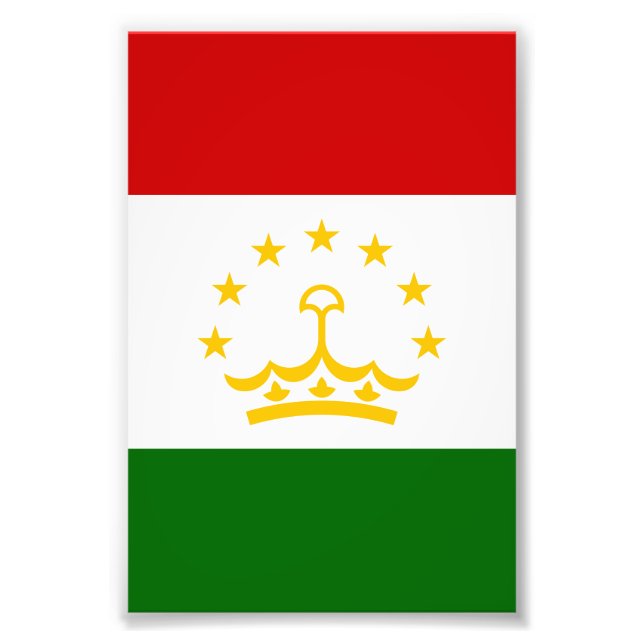 Tajikistan flag photo print (Front)