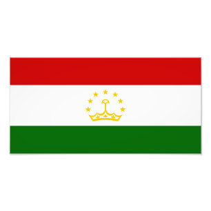 Tajikistan Flag Photo Print
