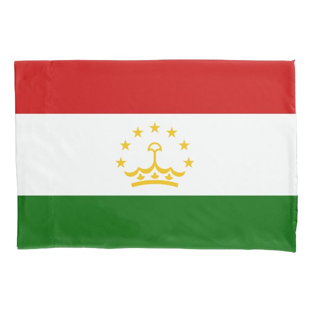 Tajikistan Flag Pillowcase (Front)