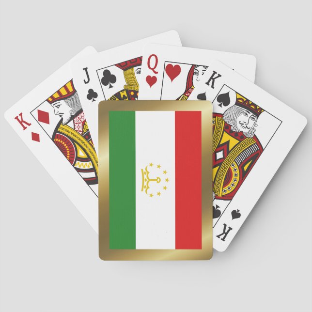 Tajikistan Flag Playing Cards (Back)