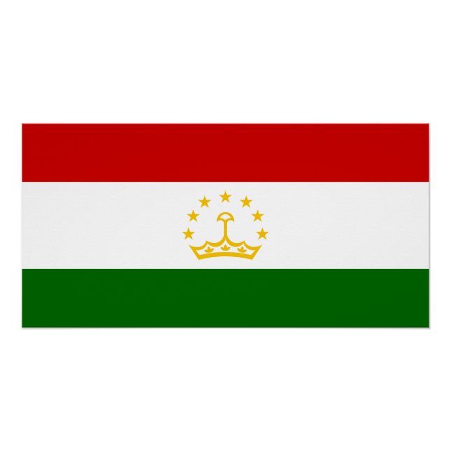 Tajikistan Flag Poster (Front)