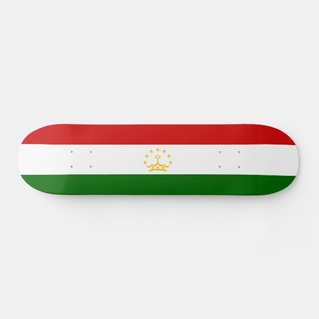 Tajikistan Flag Skateboard (Horz)
