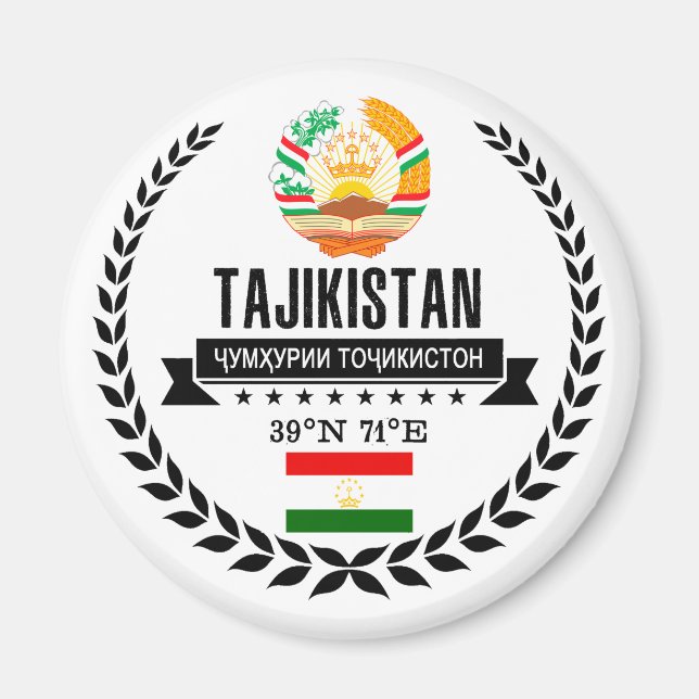 Tajikistan Magnet (Front)