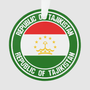 Tajikistan Round Emblem Ornament