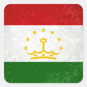 Tajikistan Square Sticker