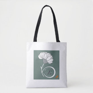 "Tajitu Flower Stem Tote Bag: Minimalist 'S' Shape