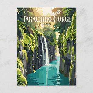 Takachiho Gorge Japan Postcard