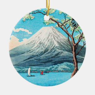 Takahashi - Mount Fuji from Lake Yamanaka Ceramic Ornament