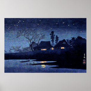 Takahashi - Starry Night, famous painting Poster