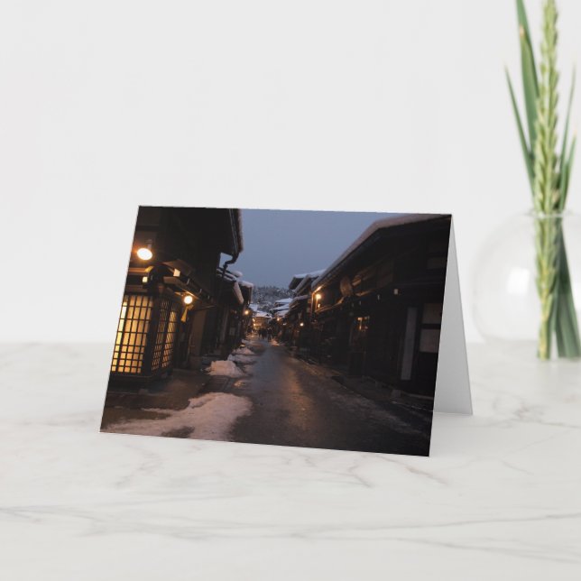 Takayama at Night Card (Front)