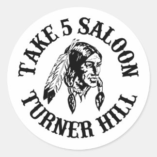 Take 5 Round Sticker