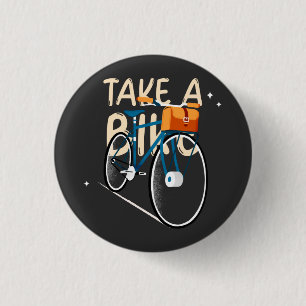 Take A Bike  3 Cm Round Badge
