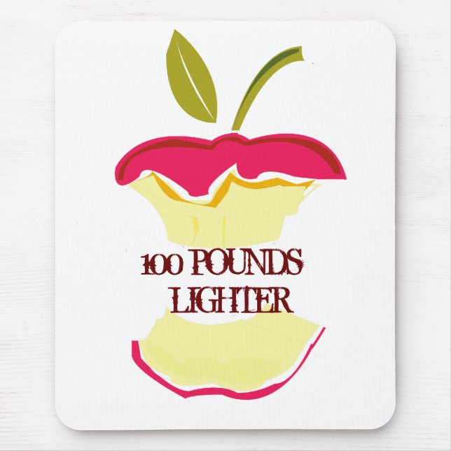 Take a Bite Weight Loss Apple  Nutrition Diet Mouse Pad (Front)