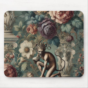 Take a Bow – Gothic Floral Design Mouse Pad