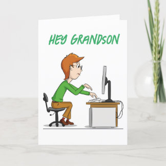 TAKE A BREAK ON YOUR BIRTHDAY GRANDSON CARD