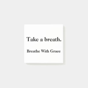 Take A Breath – Mindful Custom Sticky Note Gift