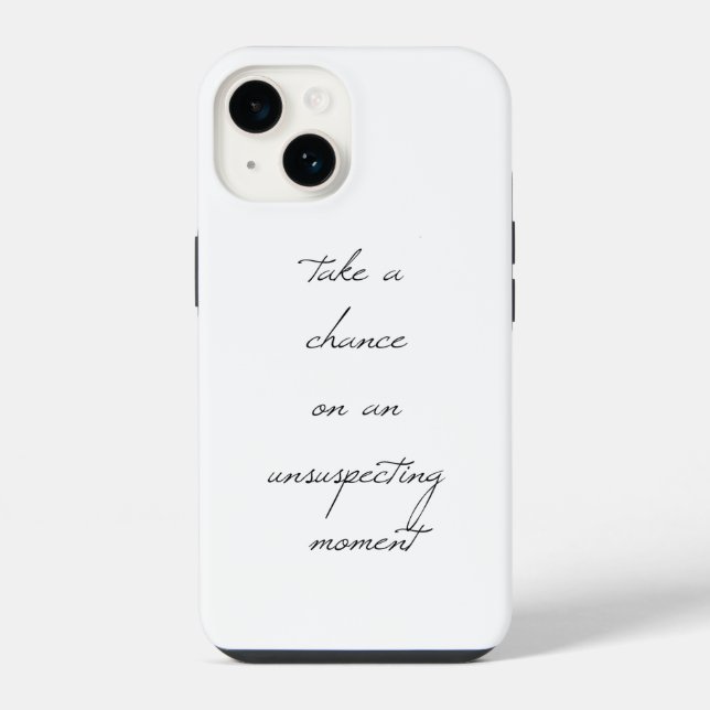 Take A Chance iPhone Case (Back)