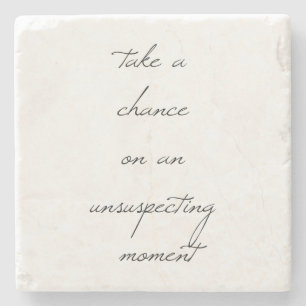 Take A Chance Marble Stone Coaster
