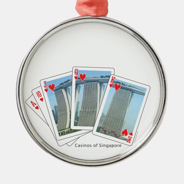 Take A Chance On Me - Customisable Metal Ornament (Front)