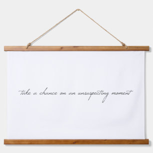 Take A Chance Wood Topped Wall Tapestry