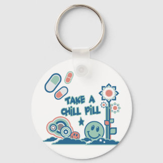 Take a Chill Pill Key Ring