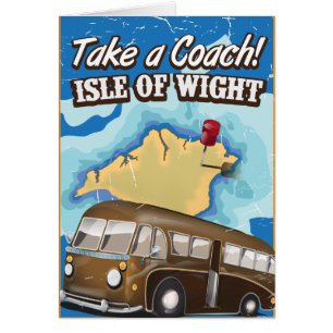 Take a coach to the Isle of Wight funny poster