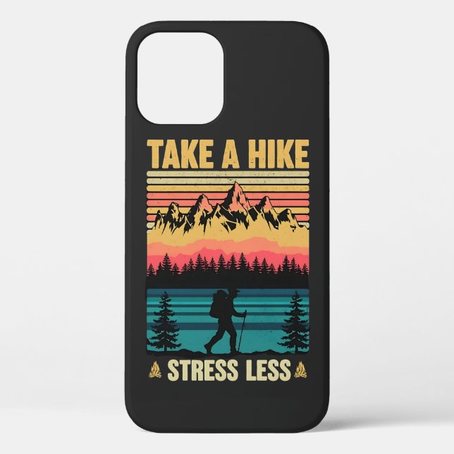 Take A Hike and stress less  Case-Mate iPhone Case (Back)