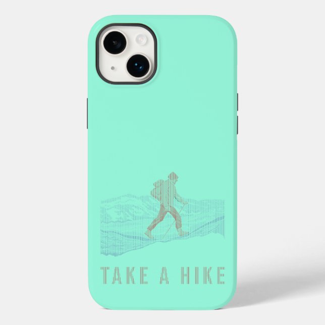 Take a Hike Blue and Red Case-Mate iPhone Case (Back)