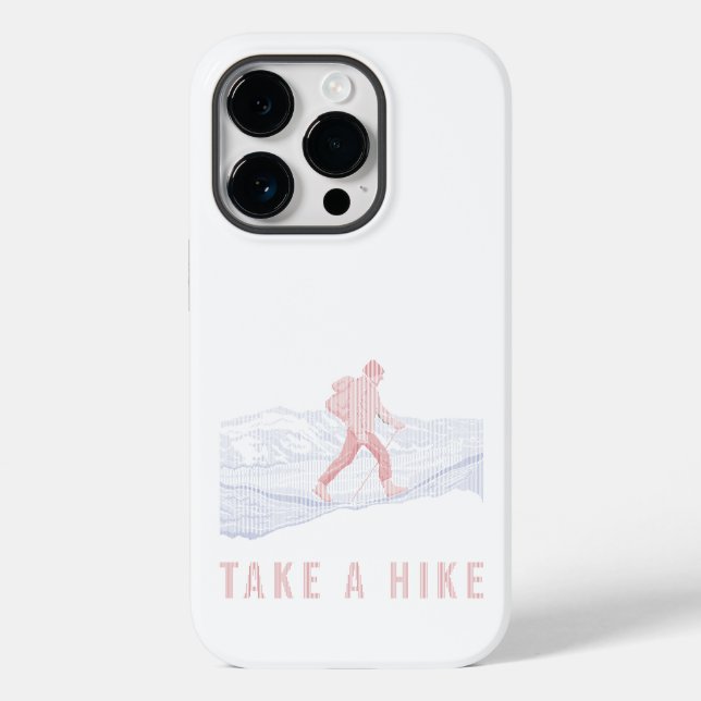 Take a Hike Blue and Red Case-Mate iPhone Case (Back)