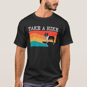 Take A Hike Boston Terrier Graphic Hiking 1 T-Shirt