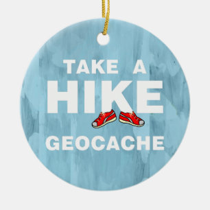 Take A Hike Ceramic Ornament