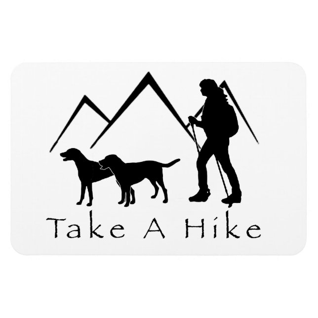 Take a Hike Magnet- Mutts/Mixes Magnet (Horizontal)
