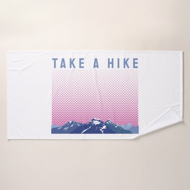 Take a Hike / Outdoor  Adventure Bath Towel (Bath Towel)